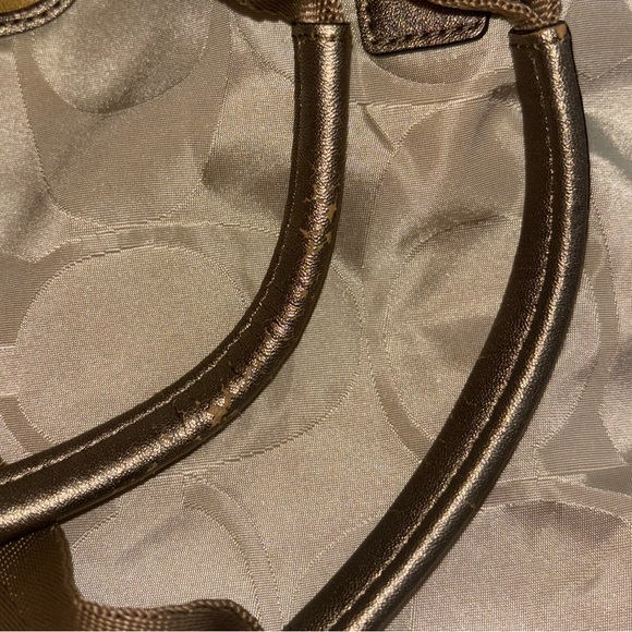 Coach Getaway Signature Nylon Tote + Cosmetic Bag - Picture 7 of 16